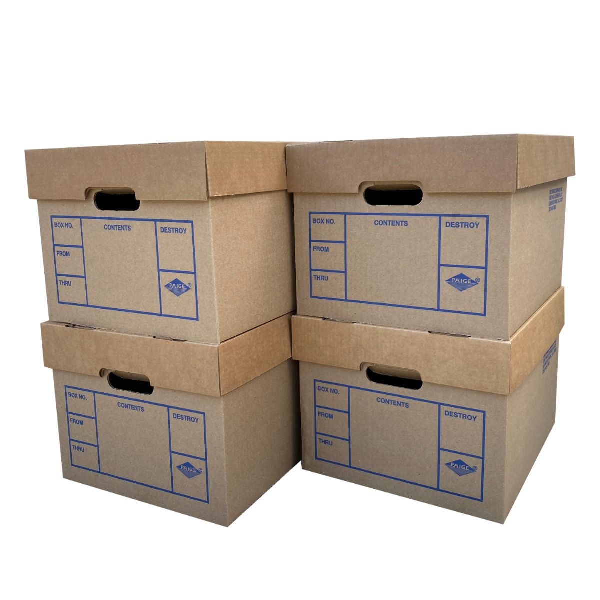 4-Count Stackable Storage Boxes Set