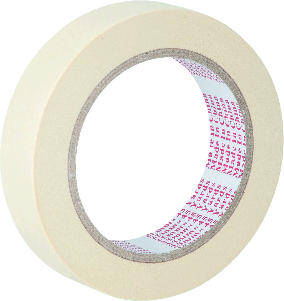 Colored Masking Tape - 1 x 60 yds, Assorted, Pkg of 8